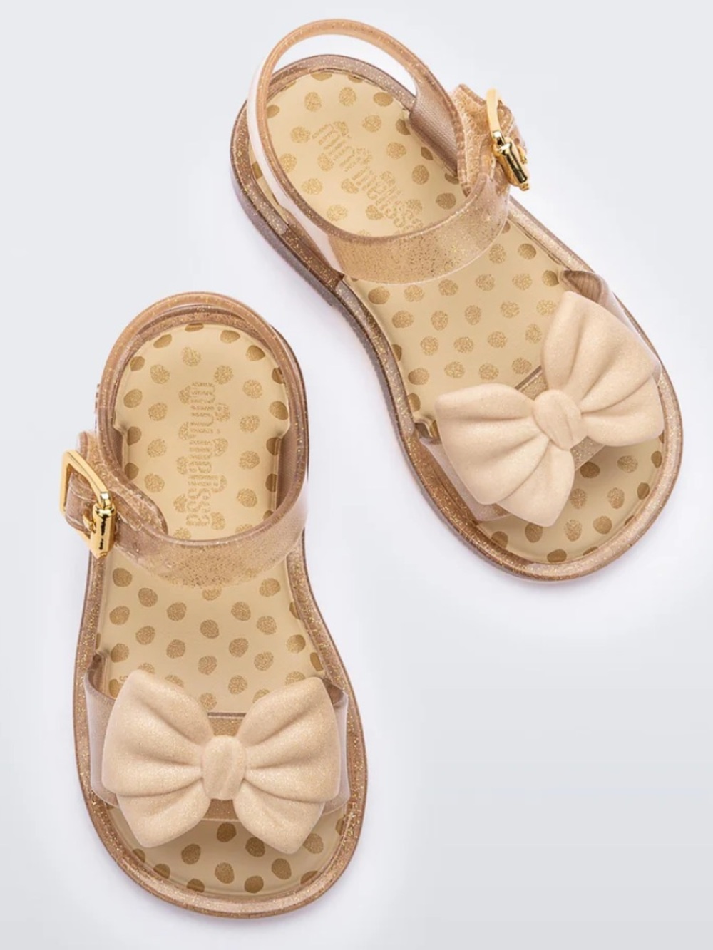 Mini Melissa Bow Princess Bow Mini Mar Jelly Sandals Size 7